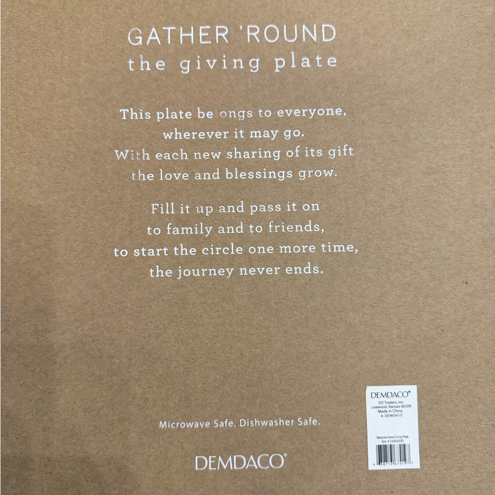 NEW! The Welcome Plate -Create A Timeless Tradition! - Picture 5 of 5
